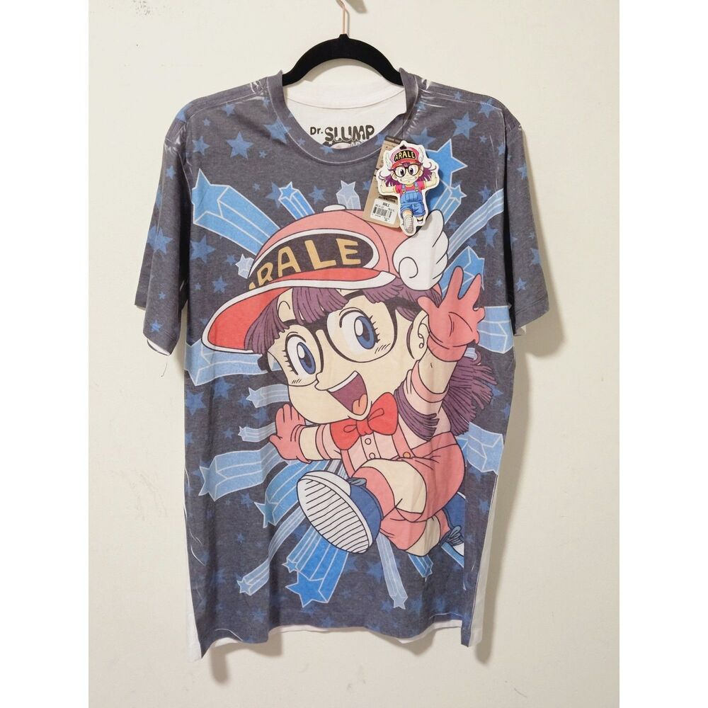 Dr Slump Arale AOP Anime Tee NWT Kawaii Y2K Vintage Style Men's XL